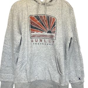 Light grey Hurley graphic hoodie